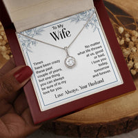 Load image into Gallery viewer, Silver to My Wife Necklace from Husband Christmas Necklace for Wife, Birthday Necklace for Wife Gold
