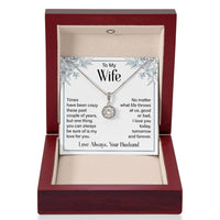Load image into Gallery viewer, Silver to My Wife Necklace from Husband Christmas Necklace for Wife, Birthday Necklace for Wife Gold
