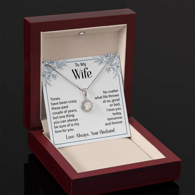 Load image into Gallery viewer, Silver to My Wife Necklace from Husband Christmas Necklace for Wife, Birthday Necklace for Wife Gold
