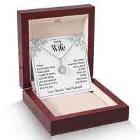 Load image into Gallery viewer, Silver to My Wife Necklace from Husband Christmas Necklace for Wife, Birthday Necklace for Wife Gold
