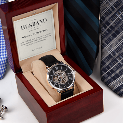 Load image into Gallery viewer, To My Husband Encouragement Openwork Watch - Work It Out
