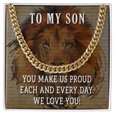 Load image into Gallery viewer, To My Son Cuban Chain Necklace
