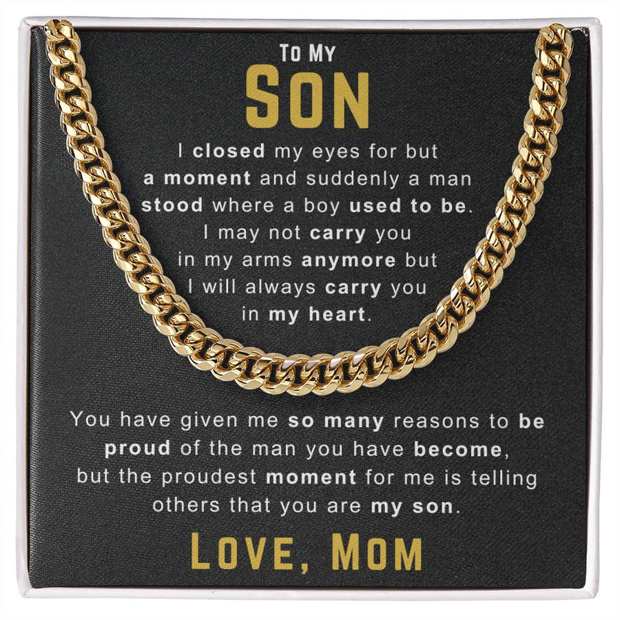 To My Son Necklace from Mom, You Have Given Me So Many Reasons to Be Proud