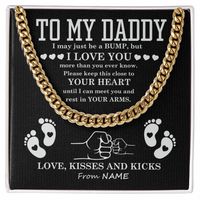 Load image into Gallery viewer, To My Dad Cuban Chain Necklace for Brave Dad, Birthday Gift, Father&#39;s Day Gift from Son Daughter
