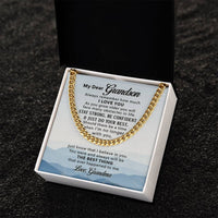 Load image into Gallery viewer, To My Grandson Necklace from Grandma, Always Remember Grandson Necklace
