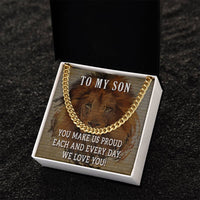 Load image into Gallery viewer, To My Son Cuban Chain Necklace
