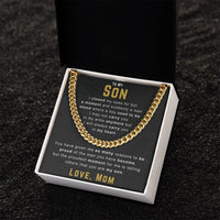 Load image into Gallery viewer, To My Son Necklace from Mom, You Have Given Me So Many Reasons to Be Proud
