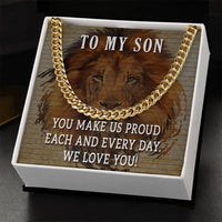 Load image into Gallery viewer, To My Son Cuban Chain Necklace
