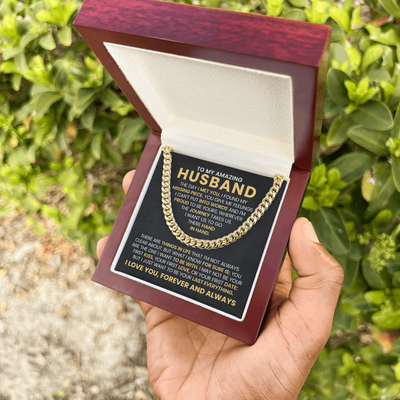 Load image into Gallery viewer, To My Husband Cuban Chain Link Birthday Gifts, the Day I Met You I Found My Missing Piece
