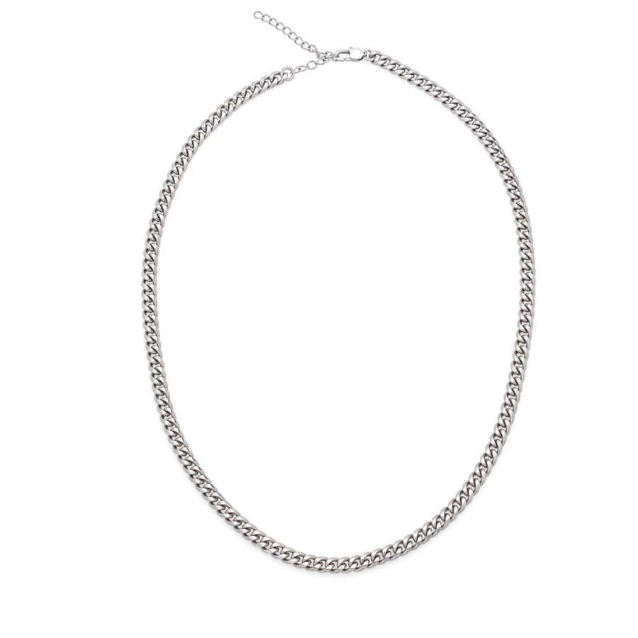 To My Son Cuban Link Chain Stainless Steel with Message, Birthday Necklace for Son from Mom and Dad