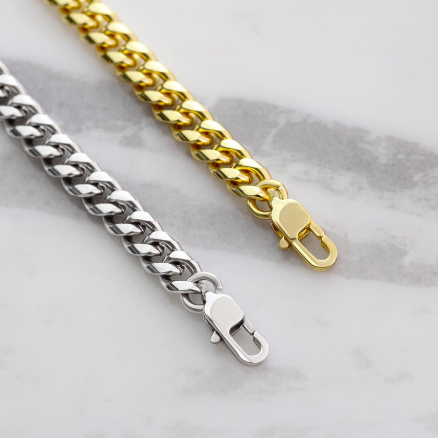 To My Son Cuban Link Chain with Message, You Are Braver Than You Believe, Stronger Than You  Seem