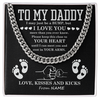 Load image into Gallery viewer, To My Dad Cuban Chain Necklace for Brave Dad, Birthday Gift, Father&#39;s Day Gift from Son Daughter
