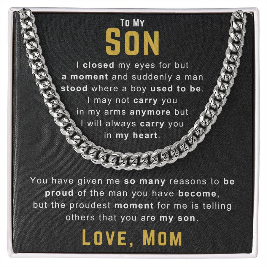 To My Son Necklace from Mom, You Have Given Me So Many Reasons to Be Proud