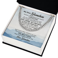 Load image into Gallery viewer, To My Grandson Necklace from Grandma, Always Remember Grandson Necklace
