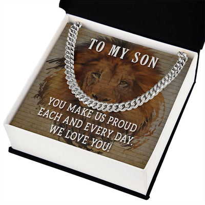 Load image into Gallery viewer, To My Son Cuban Chain Necklace
