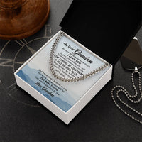 Load image into Gallery viewer, To My Grandson Necklace from Grandma, Always Remember Grandson Necklace
