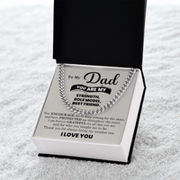 Load image into Gallery viewer, To My Dad Cuban Link Chain Necklace – Father’s Day, Birthday &amp; Stepdad Gift from Son or Daughter
