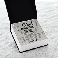 Load image into Gallery viewer, To My Dad Cuban Link Chain Necklace – Father’s Day, Birthday &amp; Stepdad Gift from Son or Daughter
