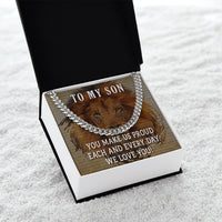 Load image into Gallery viewer, To My Son Cuban Chain Necklace
