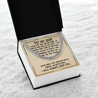 Load image into Gallery viewer, To My Son Necklace from Mom, Never Feel That You Are Alone

