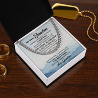 Load image into Gallery viewer, To My Grandson Necklace from Grandma, Always Remember Grandson Necklace
