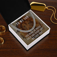 Load image into Gallery viewer, To My Son Cuban Chain Necklace
