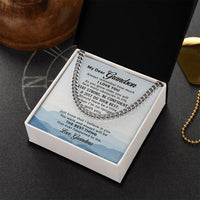Load image into Gallery viewer, To My Grandson Necklace from Grandma, Always Remember Grandson Necklace
