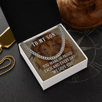 Load image into Gallery viewer, To My Son Cuban Chain Necklace
