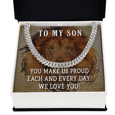 Load image into Gallery viewer, To My Son Cuban Chain Necklace
