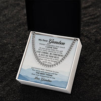 Load image into Gallery viewer, To My Grandson Necklace from Grandma, Always Remember Grandson Necklace
