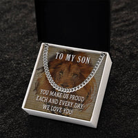 Load image into Gallery viewer, To My Son Cuban Chain Necklace
