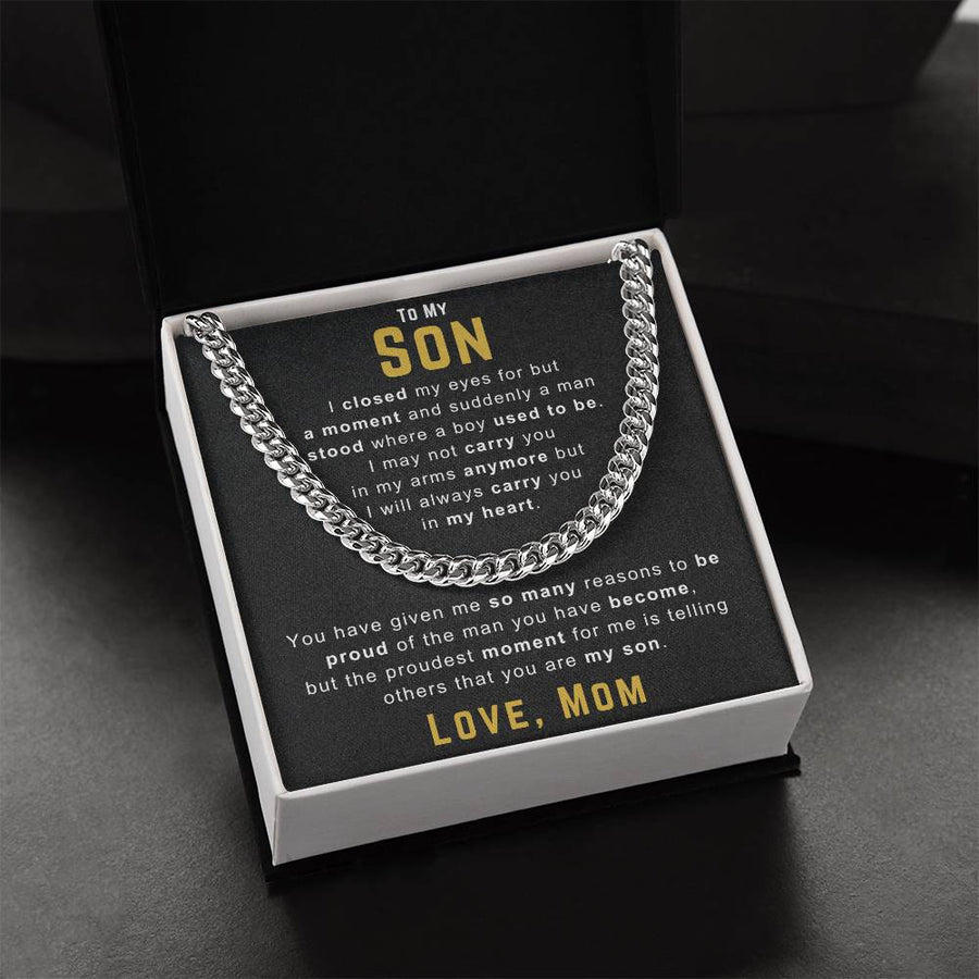 To My Son Necklace from Mom, You Have Given Me So Many Reasons to Be Proud