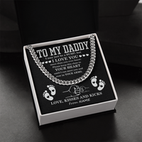 Load image into Gallery viewer, To My Dad Cuban Chain Necklace for Brave Dad, Birthday Gift, Father&#39;s Day Gift from Son Daughter
