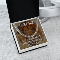 Load image into Gallery viewer, To My Son Cuban Chain Necklace
