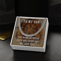 Load image into Gallery viewer, To My Son Cuban Chain Necklace
