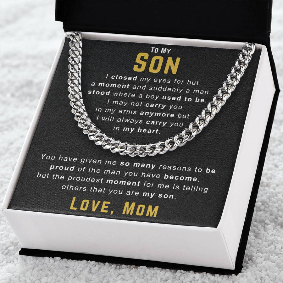 To My Son Necklace from Mom, You Have Given Me So Many Reasons to Be Proud