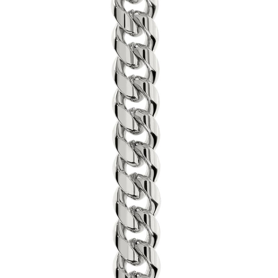 To My Son Cuban Link Chain Stainless Steel with Message, Birthday Necklace for Son from Mom and Dad