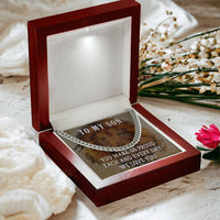Load image into Gallery viewer, To My Son Cuban Chain Necklace
