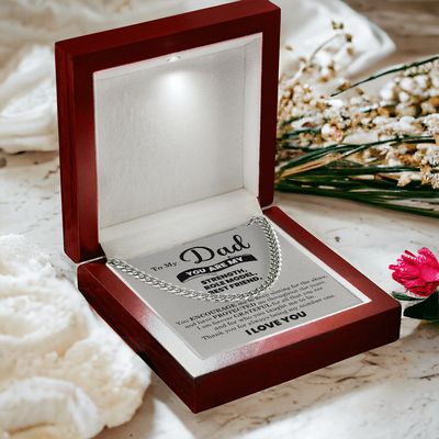 Load image into Gallery viewer, To My Dad Cuban Link Chain Necklace – Father’s Day, Birthday &amp;amp; Stepdad Gift from Son or Daughter
