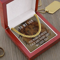Load image into Gallery viewer, To My Son Cuban Chain Necklace
