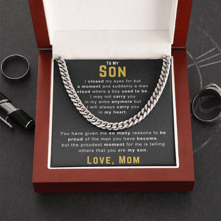 To My Son Necklace from Mom, You Have Given Me So Many Reasons to Be Proud