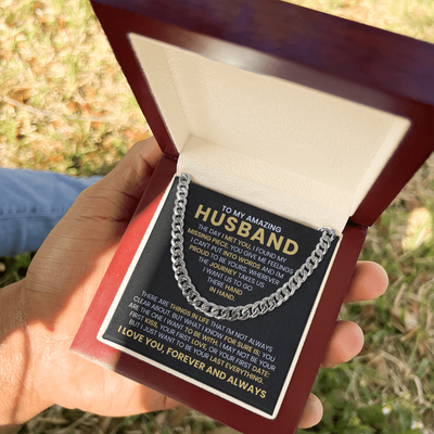 Load image into Gallery viewer, To My Husband Cuban Chain Link Birthday Gifts, the Day I Met You I Found My Missing Piece
