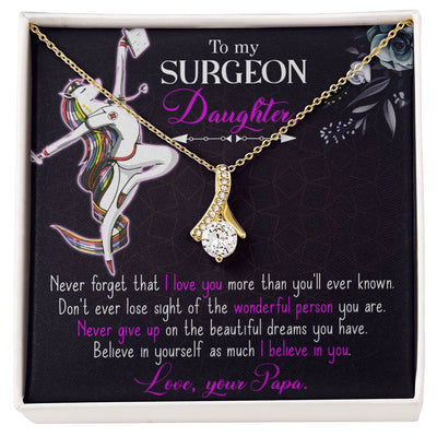 Load image into Gallery viewer, To My Nurse Daughter Necklace from Dad, Thank You Gift for My Nurse Daughter
