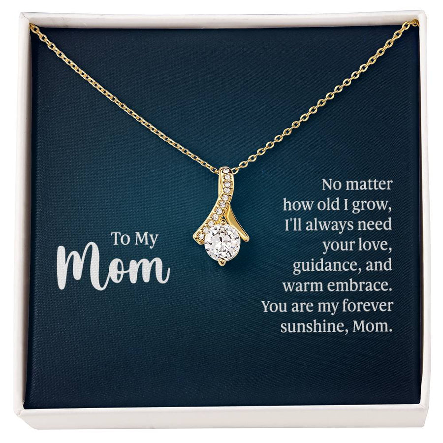 To My Mom Necklace from Daughter and Son, I'll Always Need Your Love