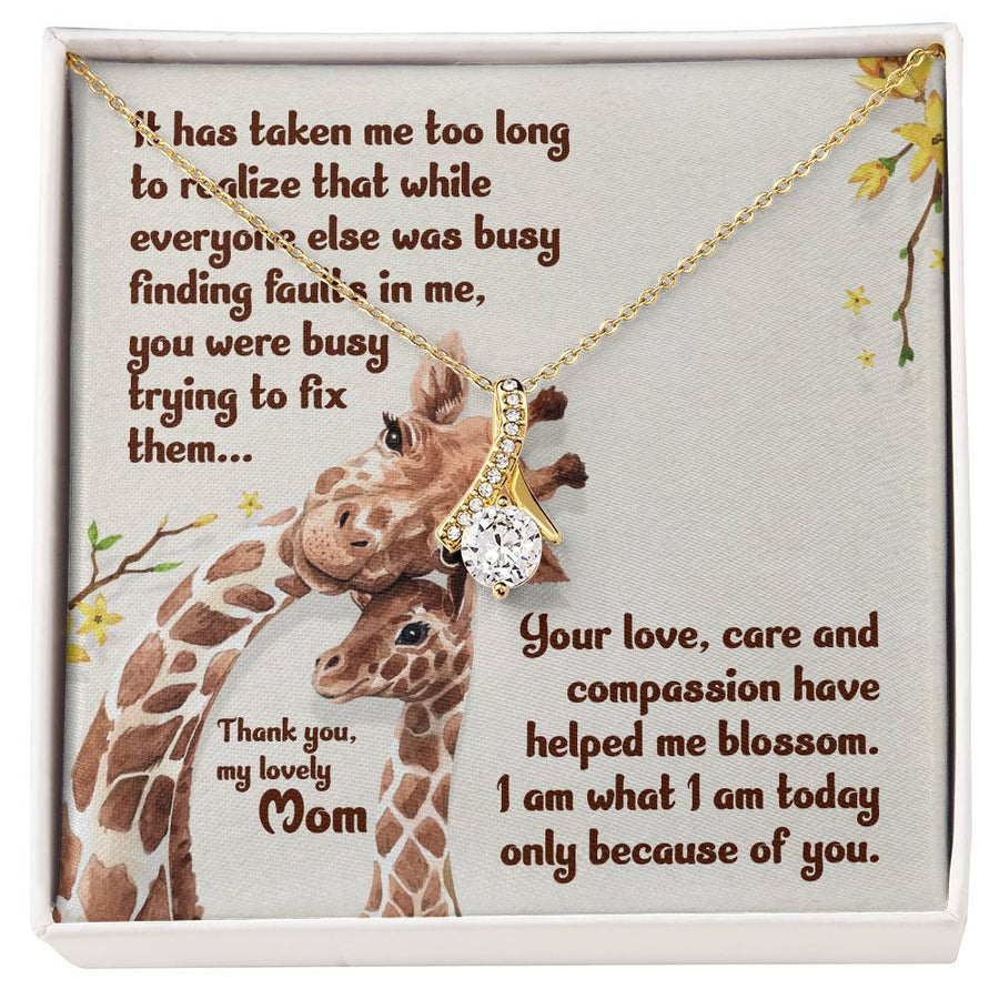 To My Mom Necklace from Daughter, Unique Birthday Gift for Mom from Son