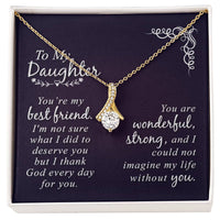 Load image into Gallery viewer, To My Daughter Necklace from Mom and Dad, Sentimental Gifts for Daughter from Mom and Dad
