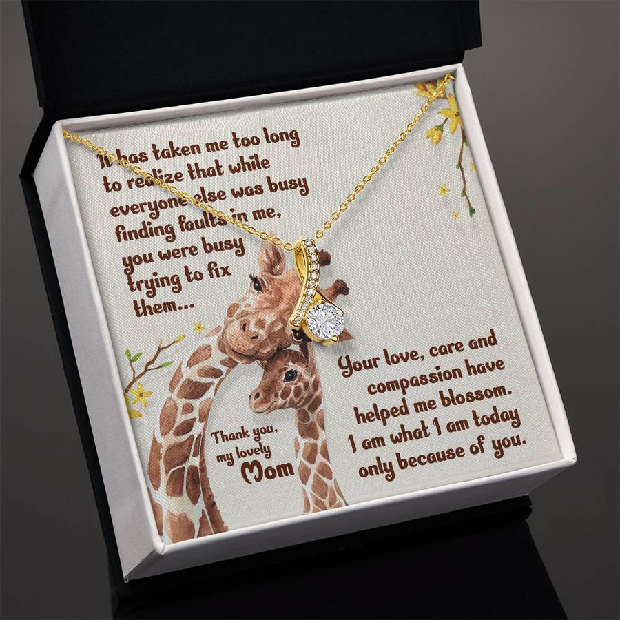 To My Mom Necklace from Daughter, Unique Birthday Gift for Mom from Son