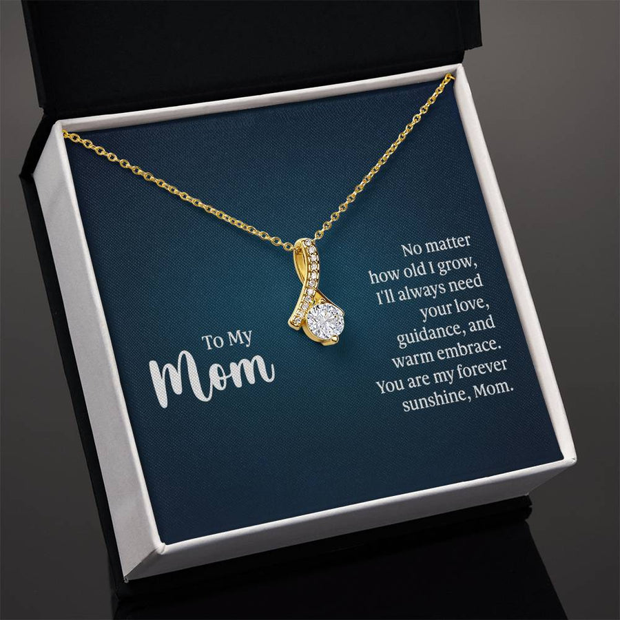 To My Mom Necklace from Daughter and Son, I'll Always Need Your Love