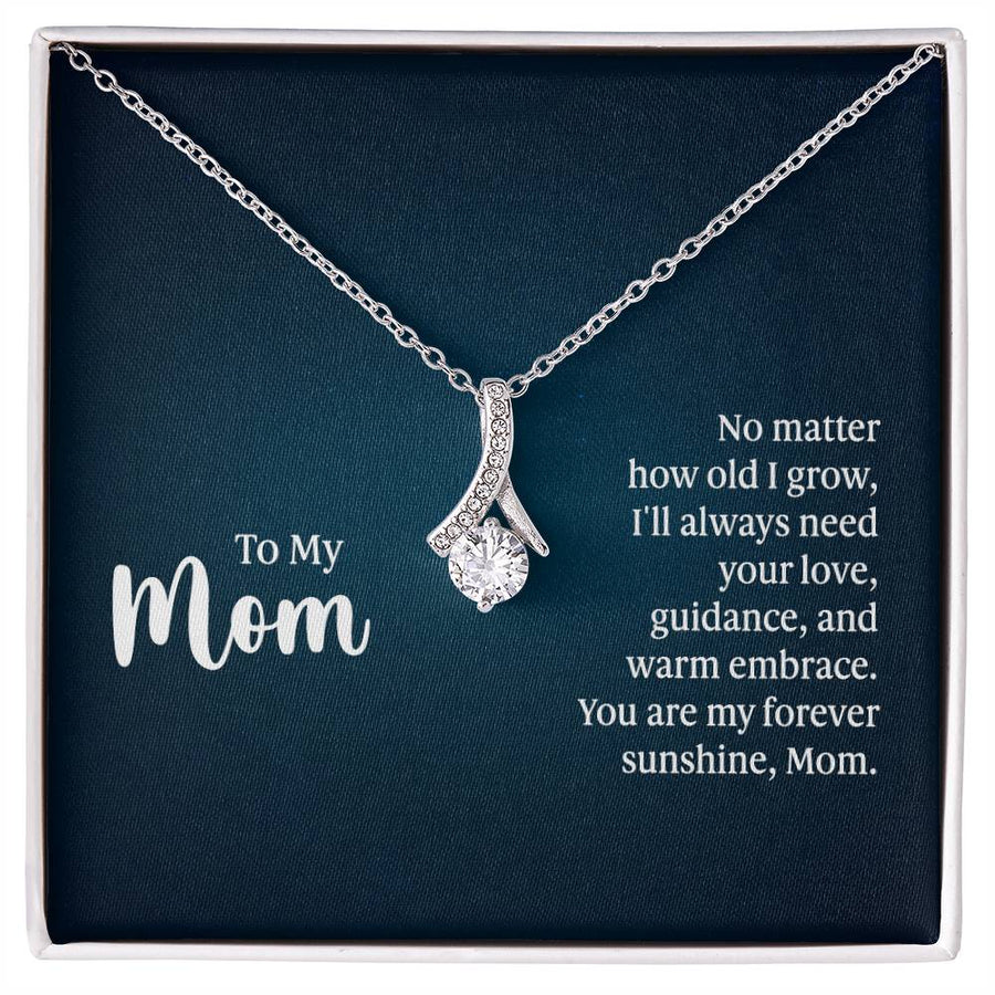 To My Mom Necklace from Daughter and Son, I'll Always Need Your Love