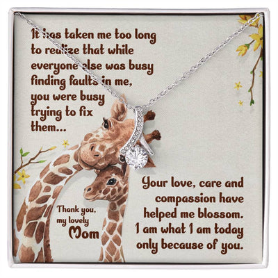 Load image into Gallery viewer, To My Mom Necklace from Daughter, Unique Birthday Gift for Mom from Son
